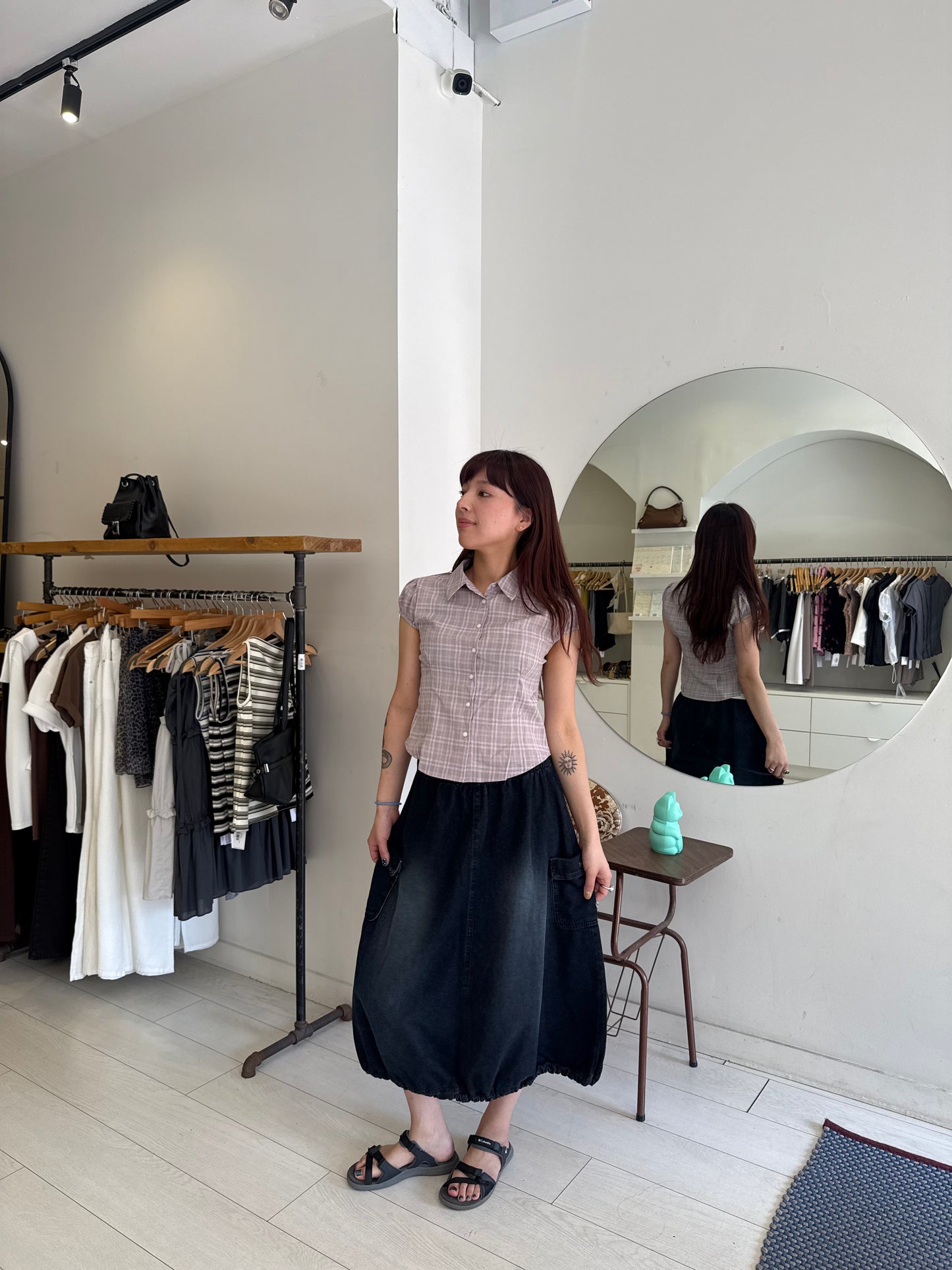 ODILE Gingham blouse