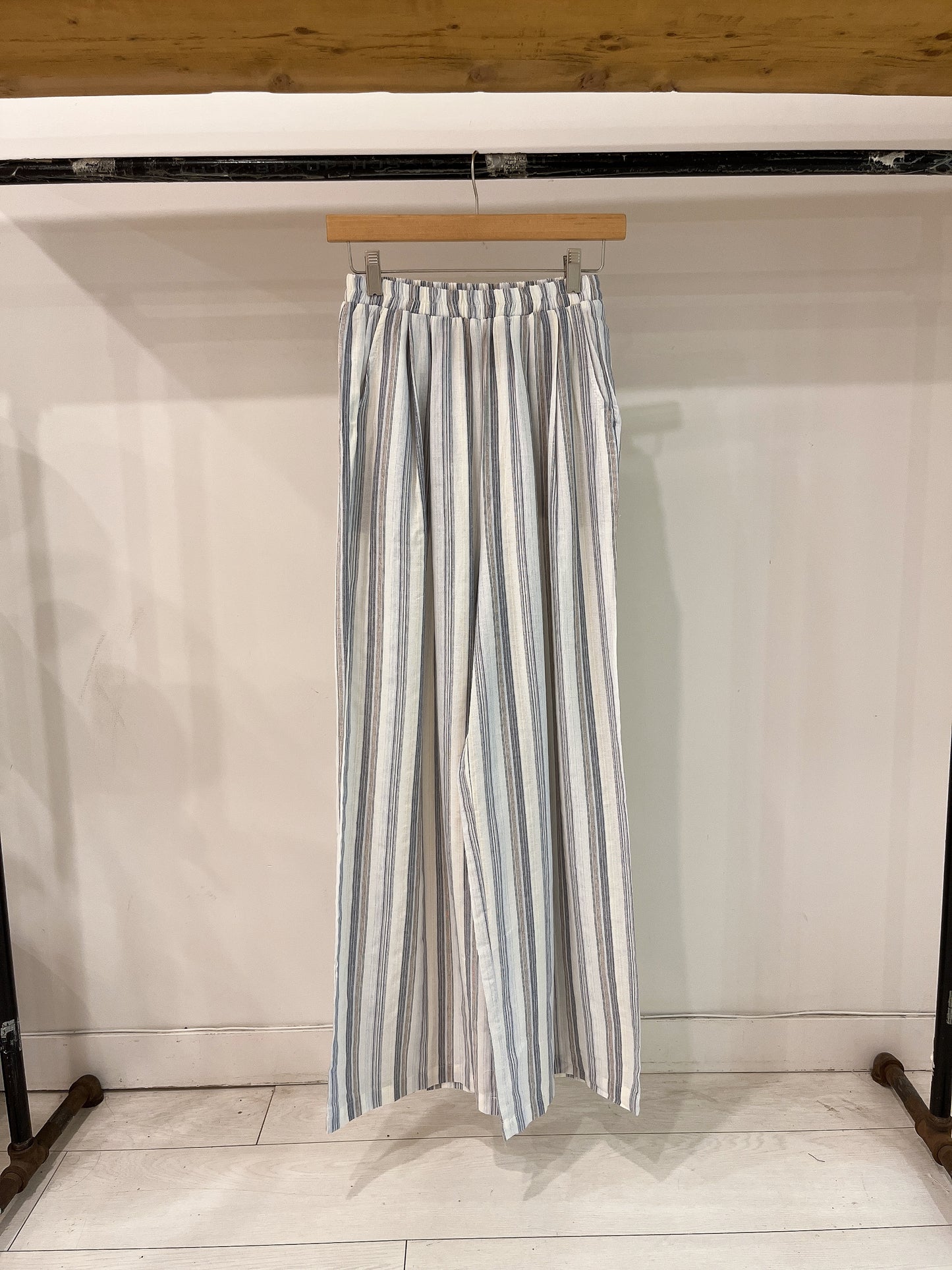 GEBO Stripe linen pants