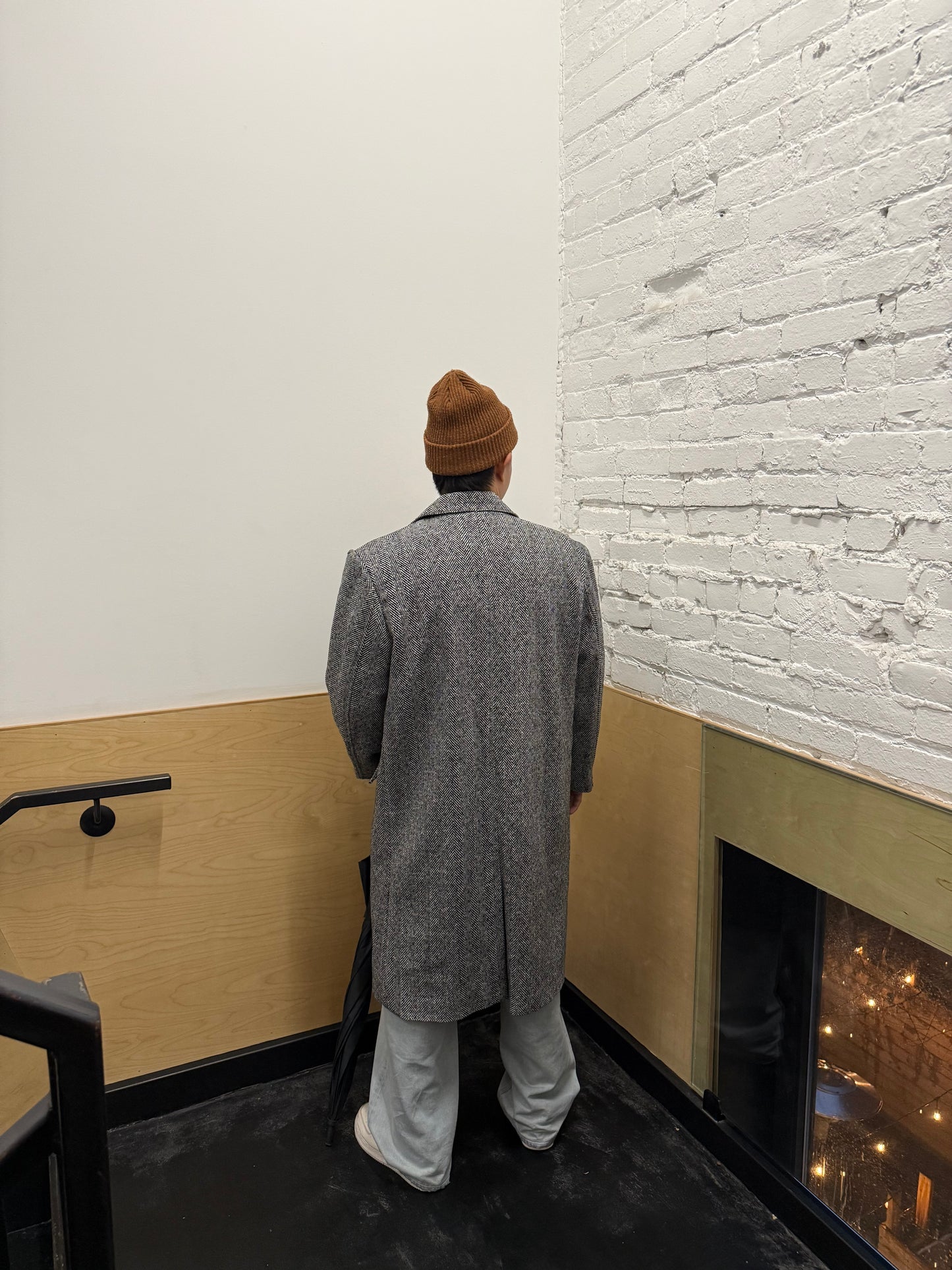 LIAMS Unisex herringbone coat