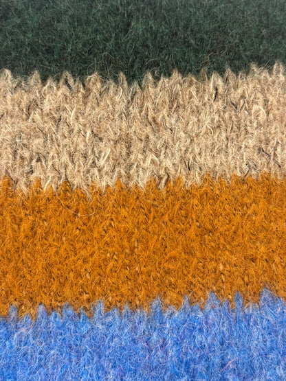 IMAGINE Fuzzy stripe scarf