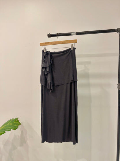 HARLOW Drawstring maxi skirt