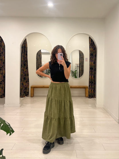 SALLY Corduroy maxi skirt