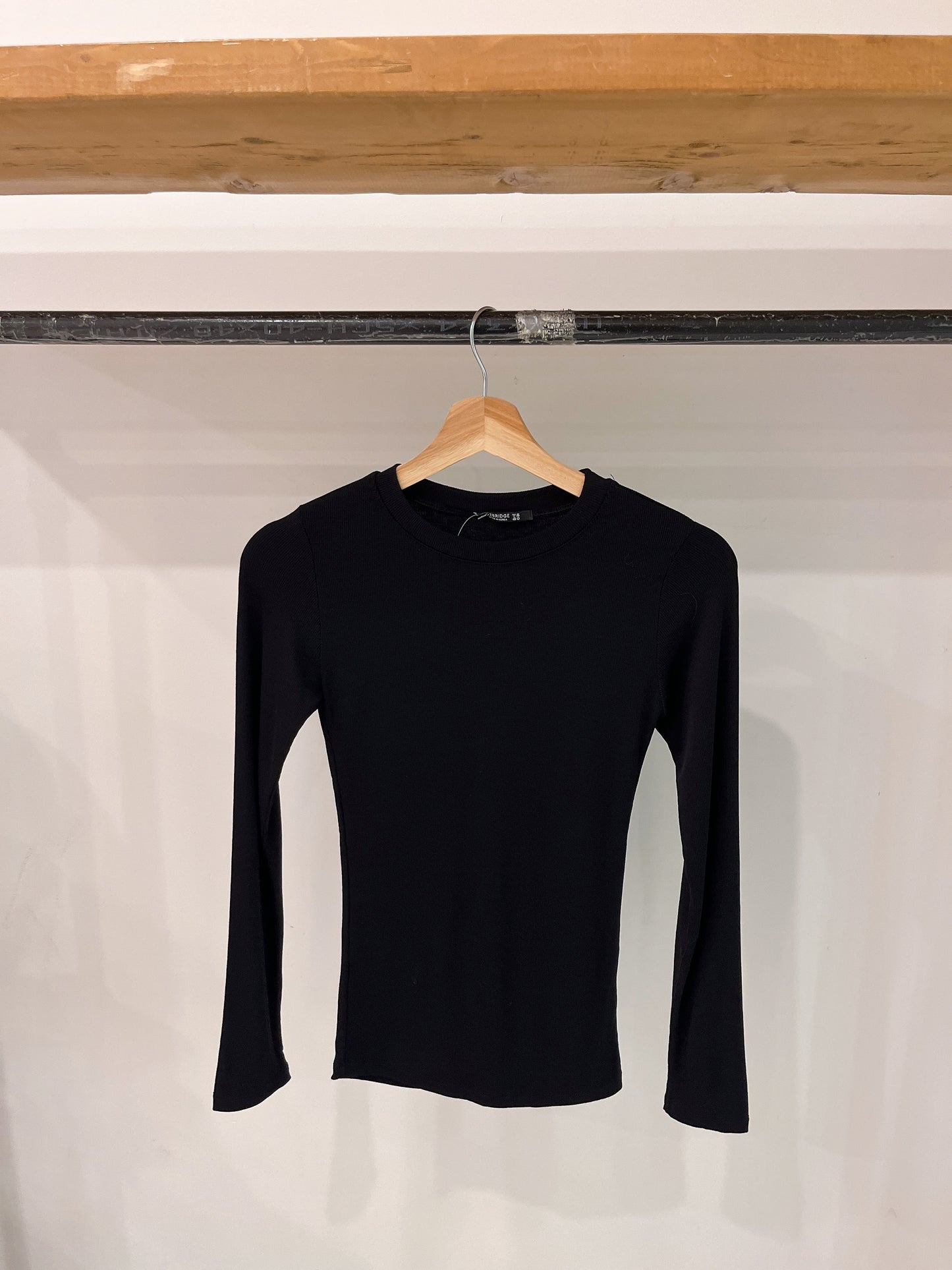 TOVIO Ribbed basic long sleeve top