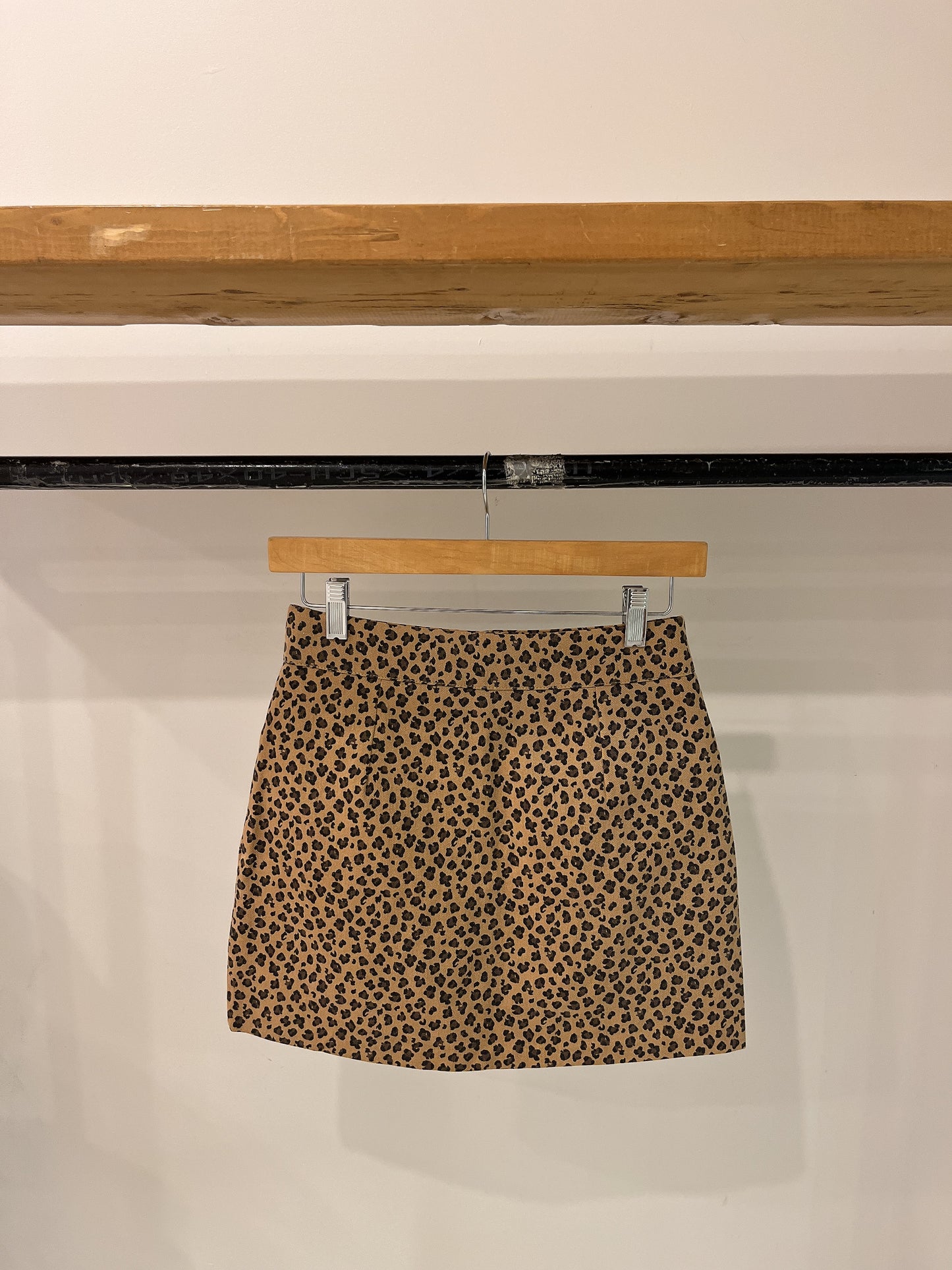 MAMAN Cheetah print mini skirt