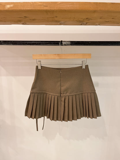 JENNA Pleated mini skirt