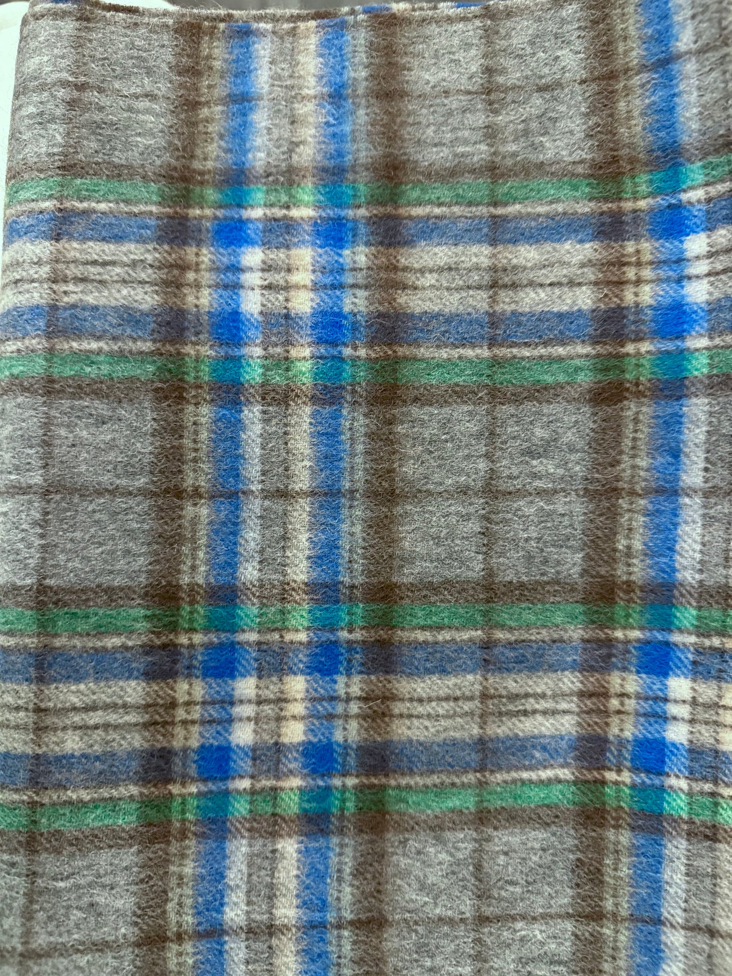 PART Plaid wool scarf
