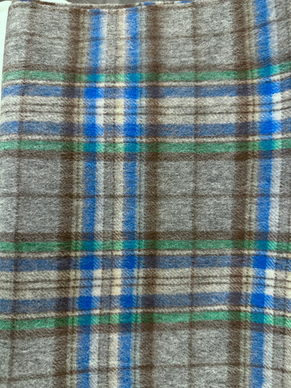 PART Plaid wool scarf