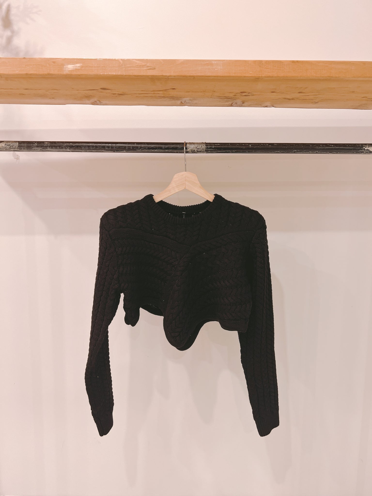 KOYO Textured crop sweater