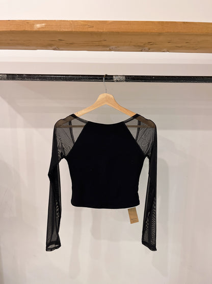 FICO Mesh sleeve top