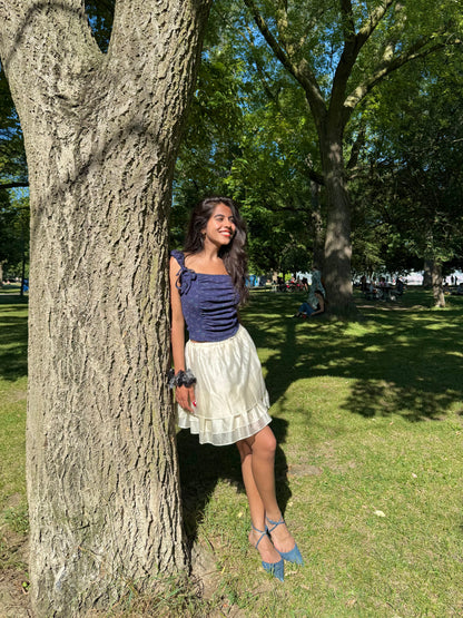 ROMMY Layered mini skirt