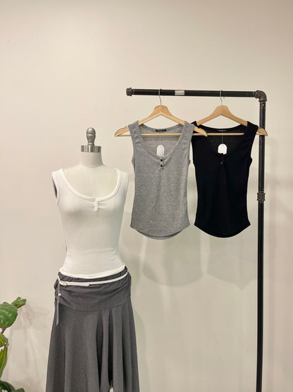 ESME Ribbed henley tank