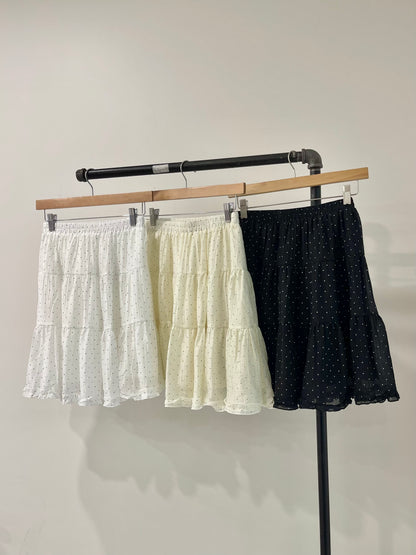 AIRY Polkadot tiered skirt