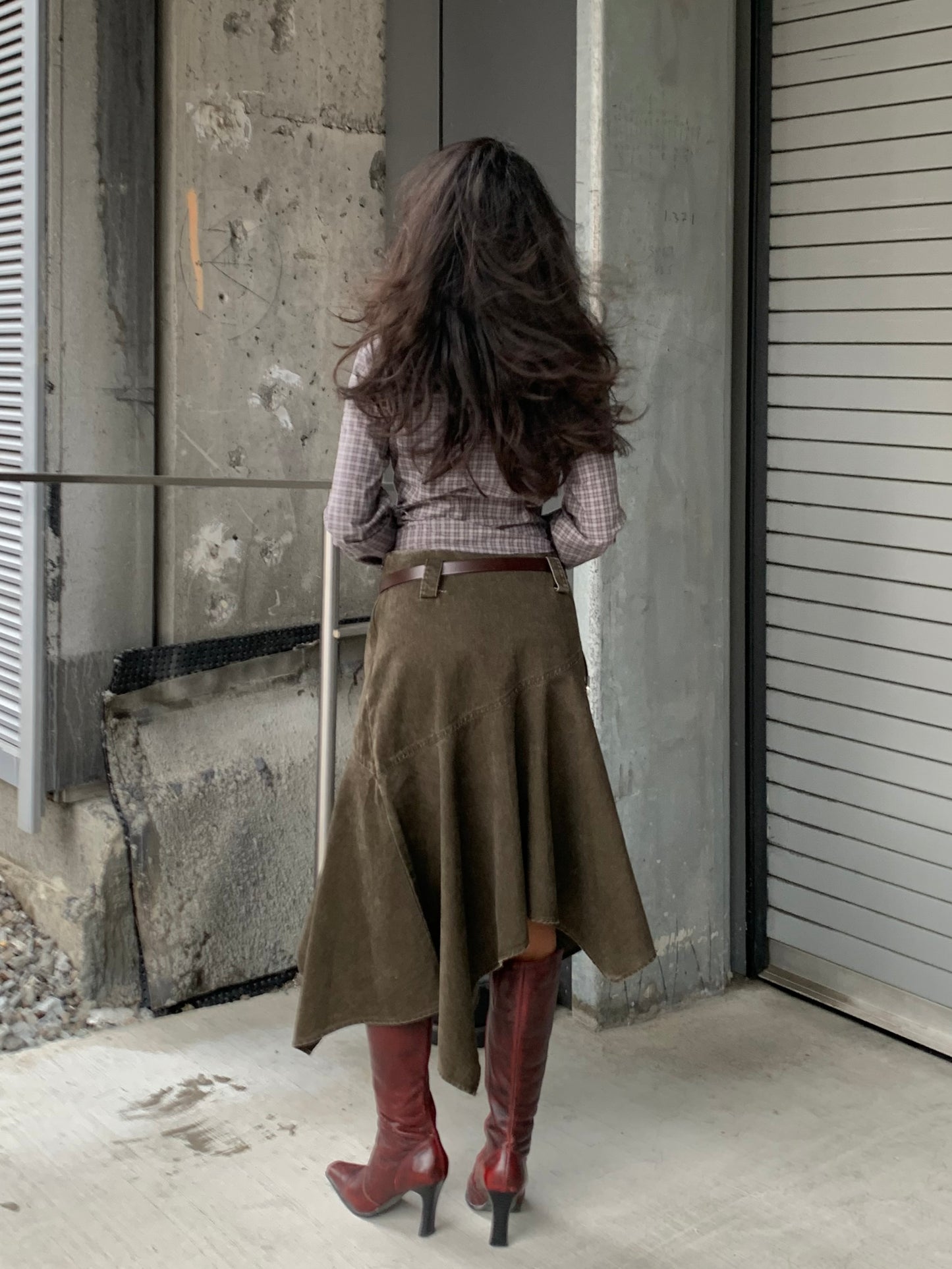 ZOOM Asymmetric A-line skirt