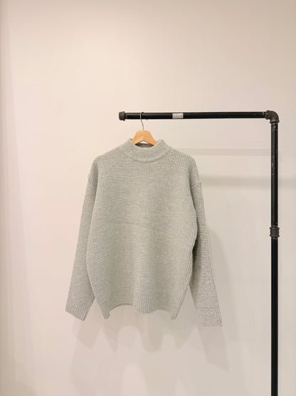 AISLE High-neck waffle knit