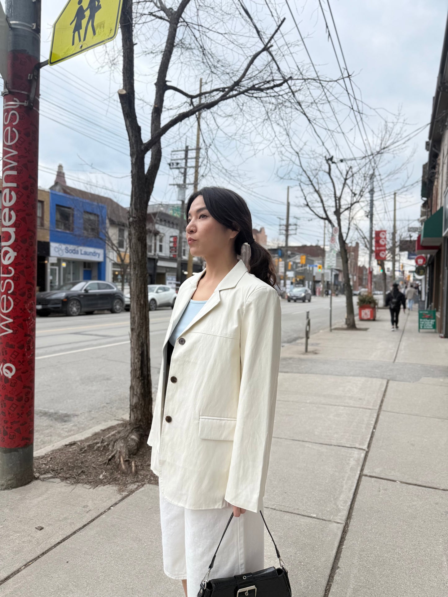KOOL Vegan leather blazer