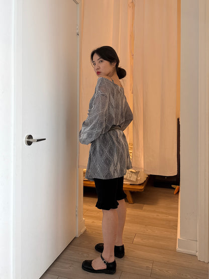 PHONY Oversized mesh top