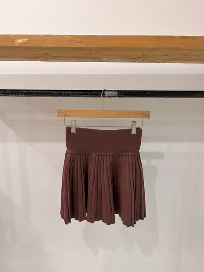 PERRIO Pleated knit skirt