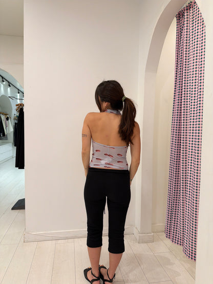 SCARLETT Lip-print halter