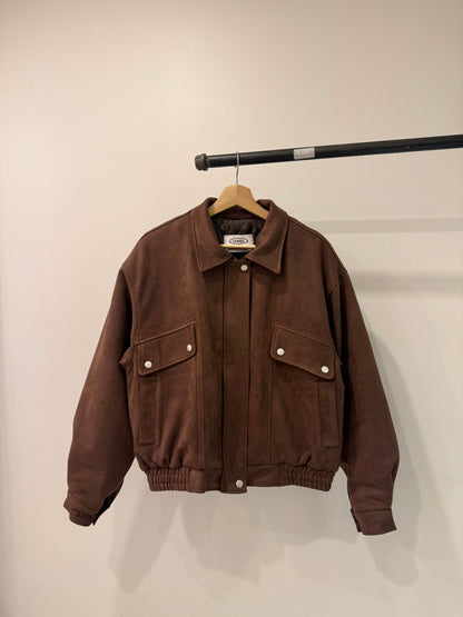 MELIN Insulated suede bomber