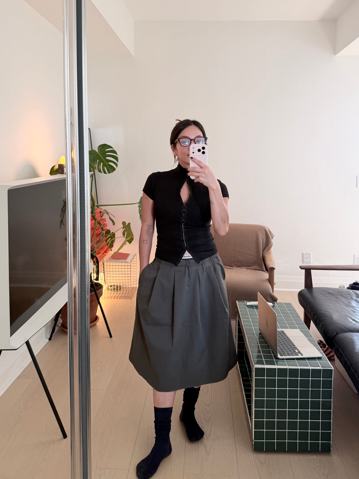 PIPER Pleated skirt