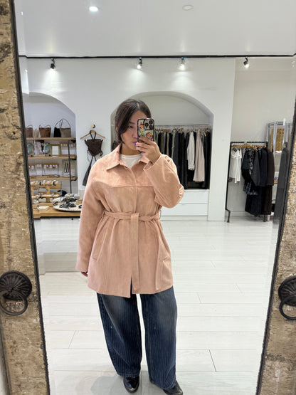 SAINT Vegan suede coat