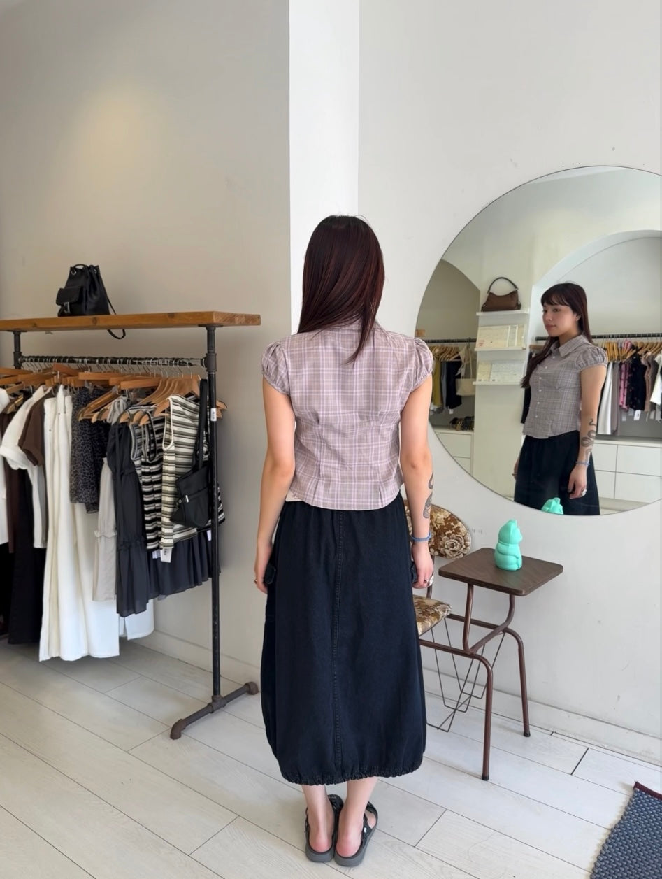 ODILE Gingham blouse