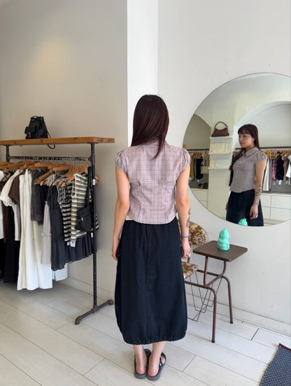 ODILE Gingham blouse