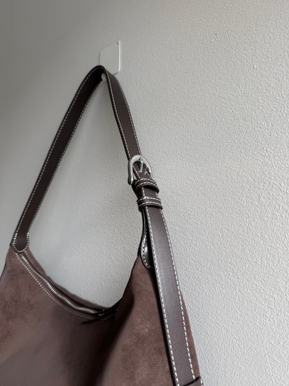 BOBBY Vegan leather shoulder bag