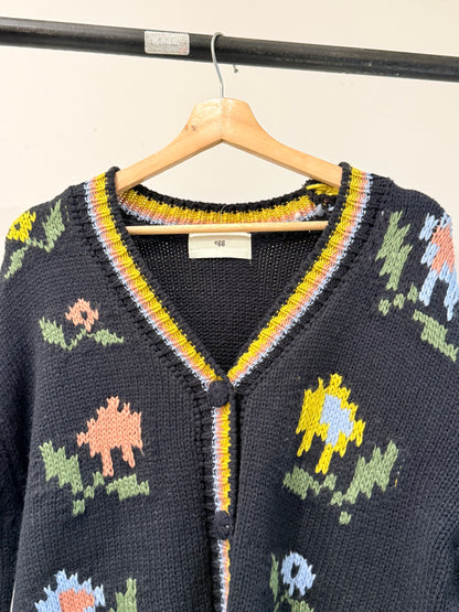 TOPIO Flower cardigan