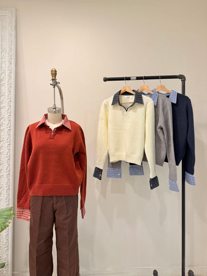 RIAN  Faux layered knit