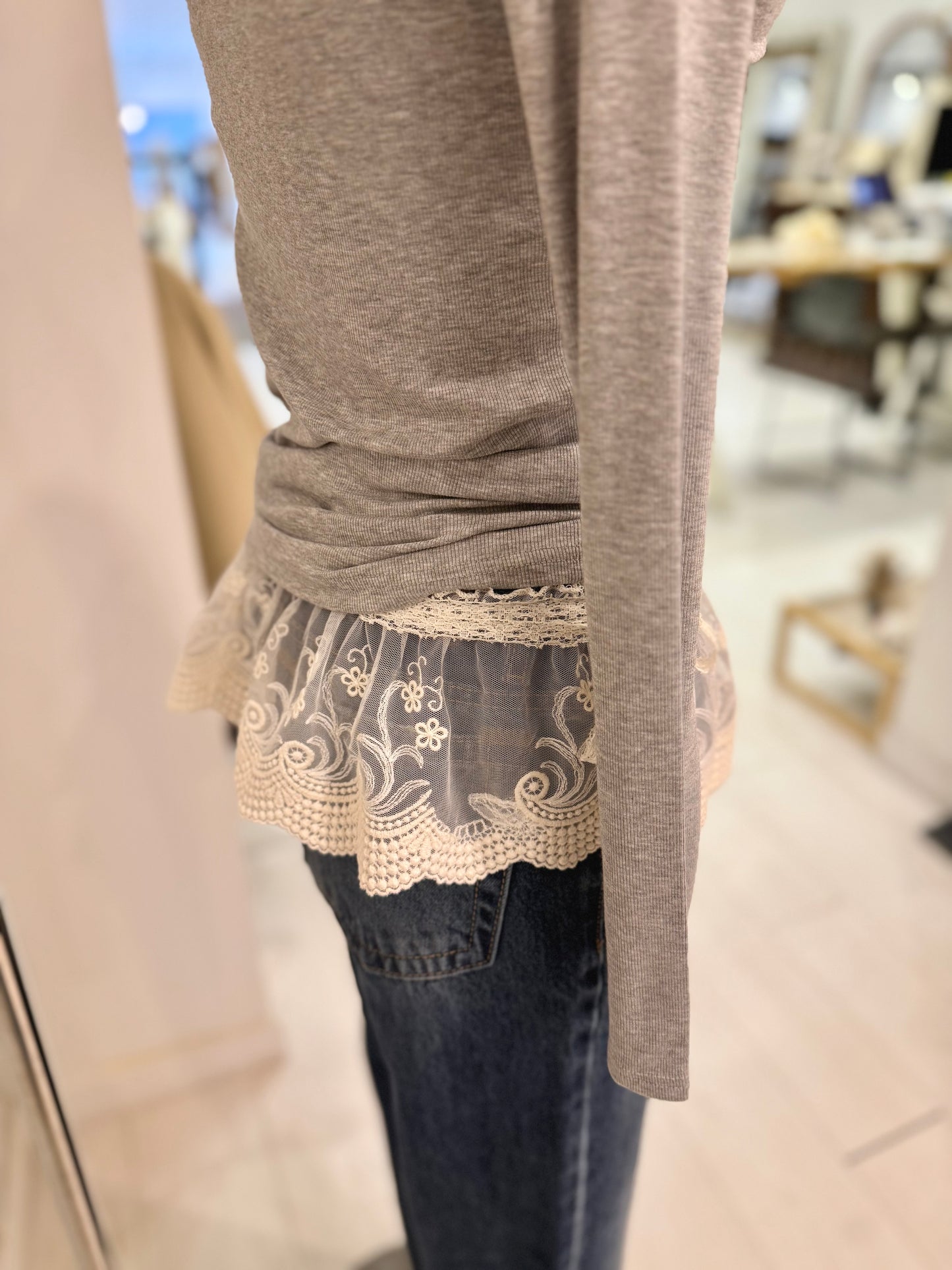YEJI Embroidery wrap skirt