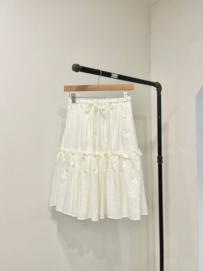 SHOOK Metallic midi skirt