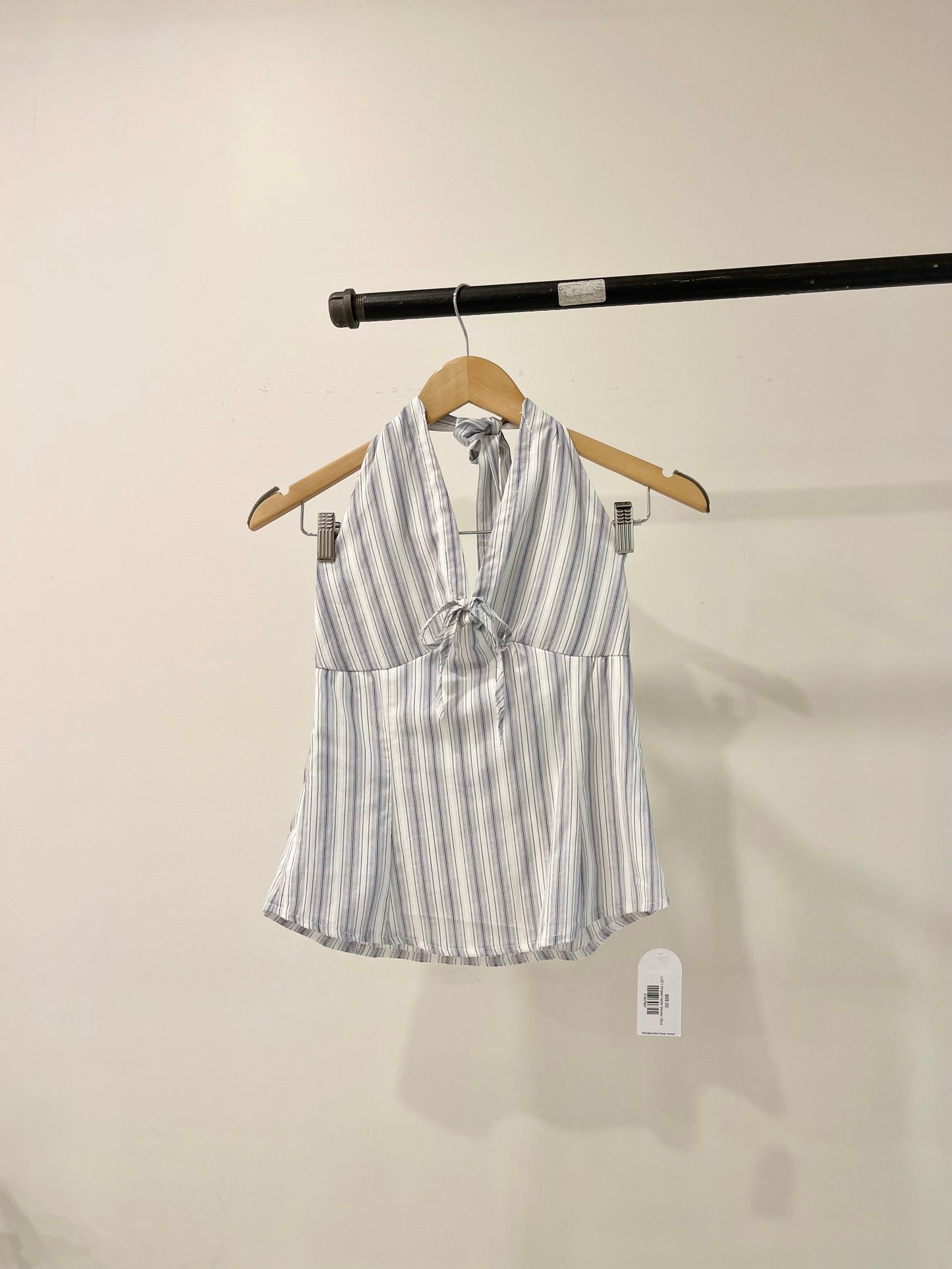 LUCY Striped halter blouse