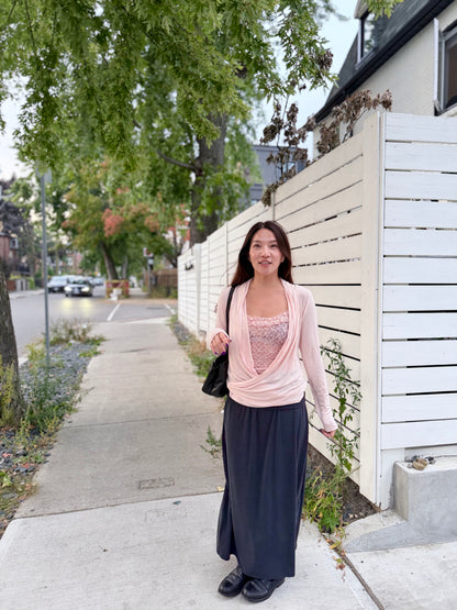 BRIDIE Drape wrap top