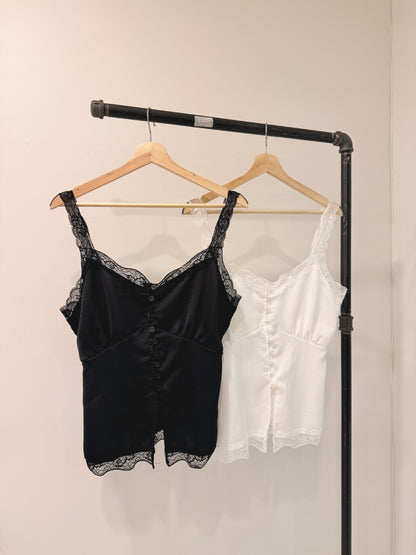 MELLO Satin lace top