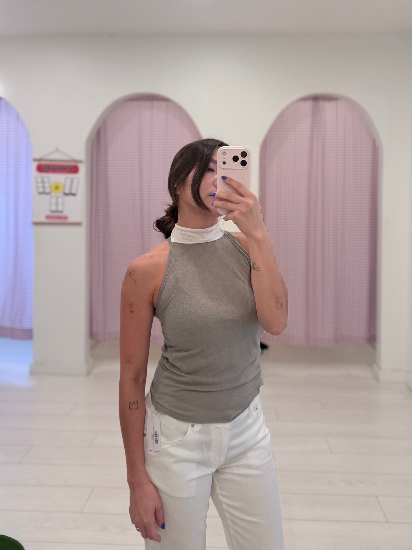 JUNIPER Linen halter