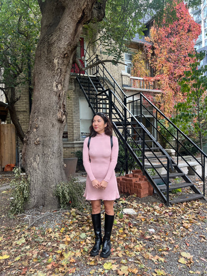 BARRE Mini turtleneck dress