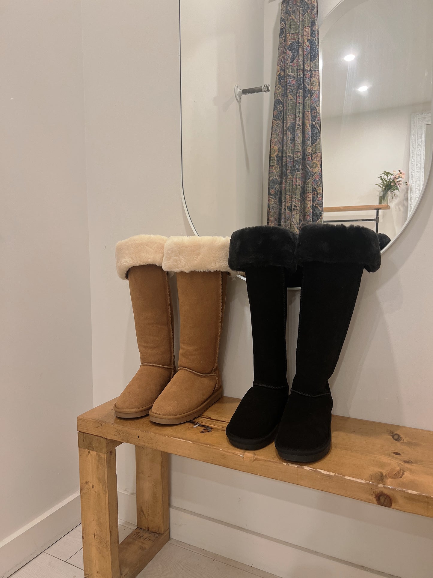 NELLA Knee high sherpa boots