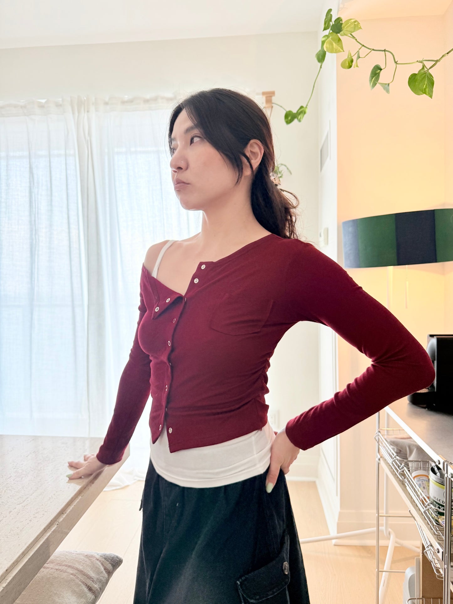 MILEY Off shoulder cardigan