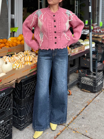 SELLE Diagonal seam jeans