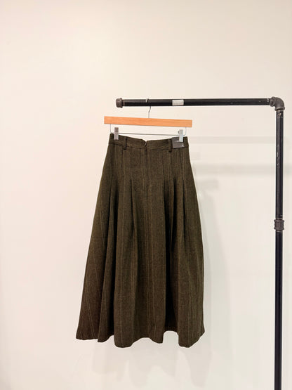 WEST Glen-plaid maxi skirt