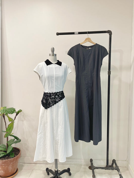 SOPHIE Cap-sleeve midi dress