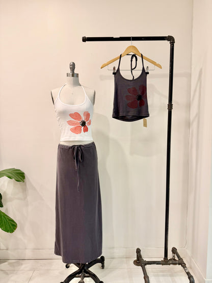 JILLIAN Flower halter top