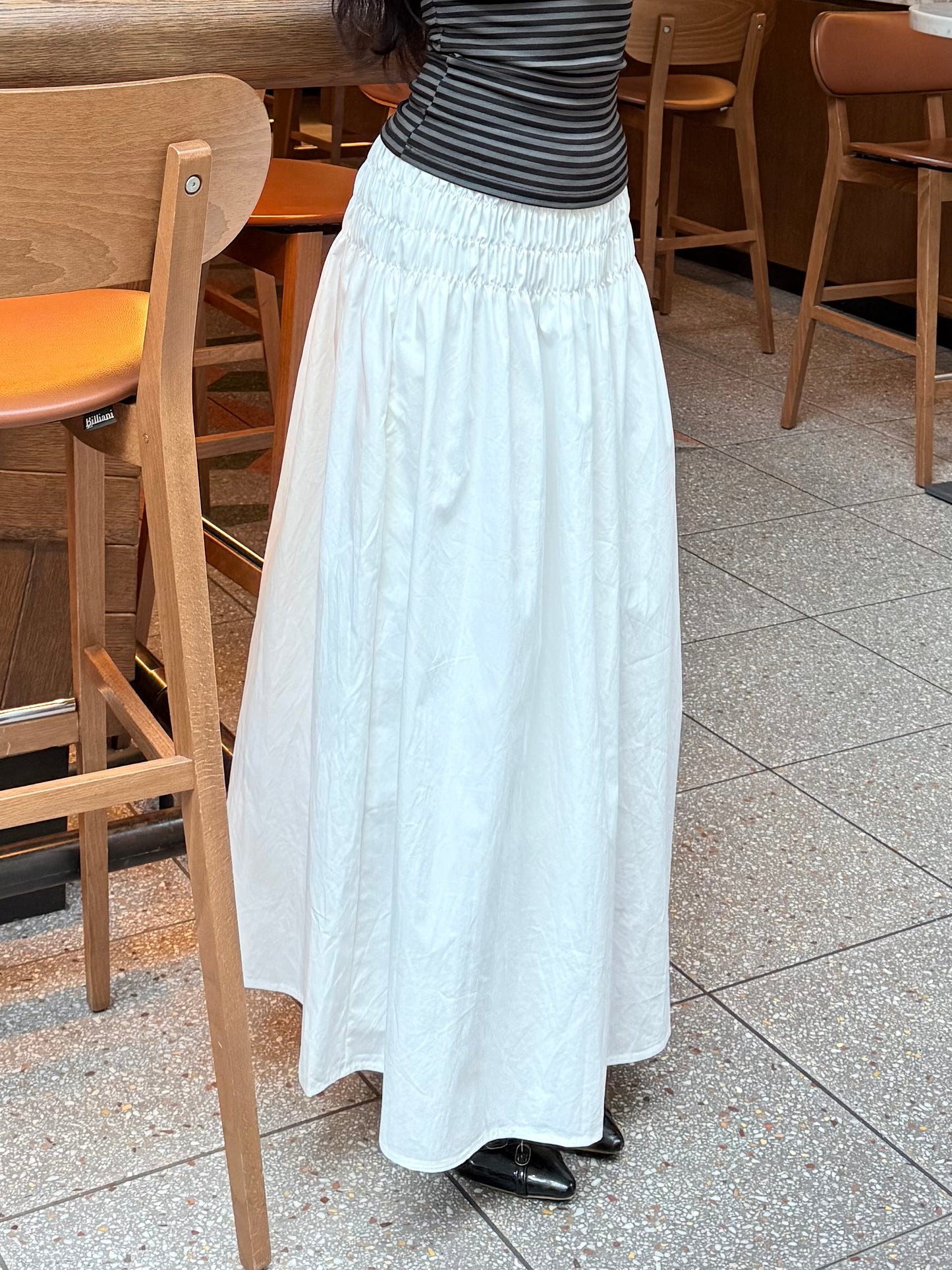 AXIS Smocked maxi skirt