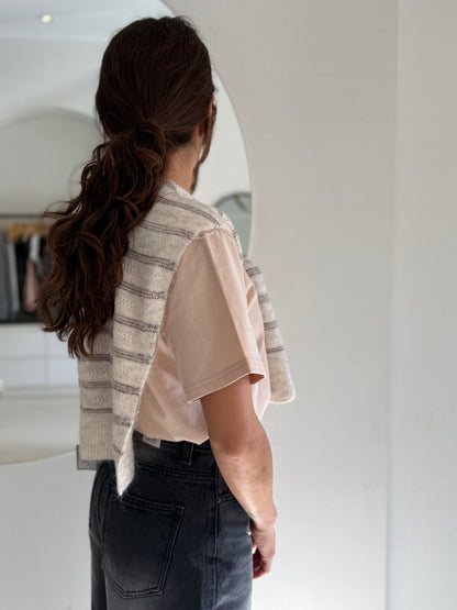 THIS Faux cardigan scarf