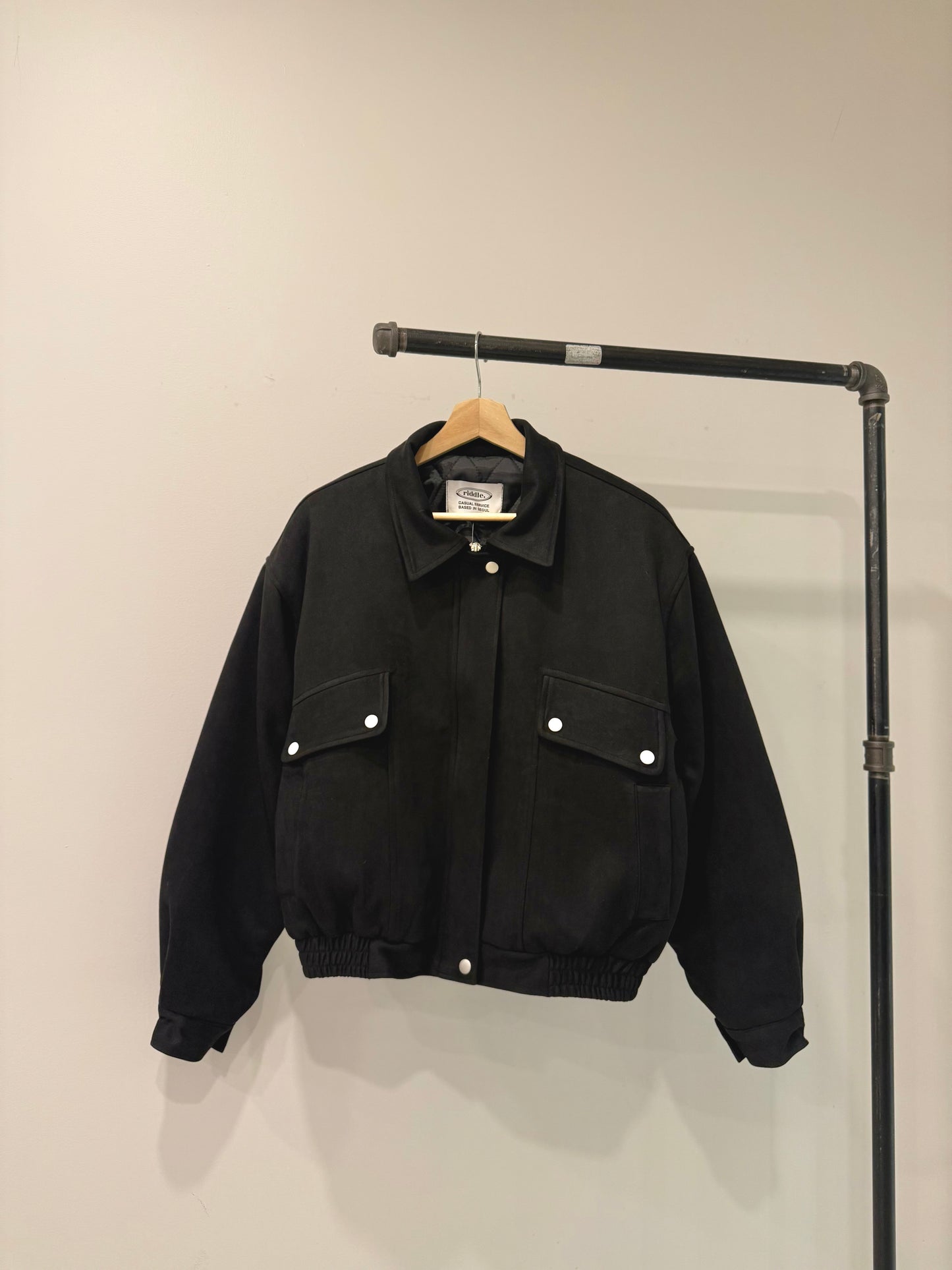 MELIN Insulated suede bomber