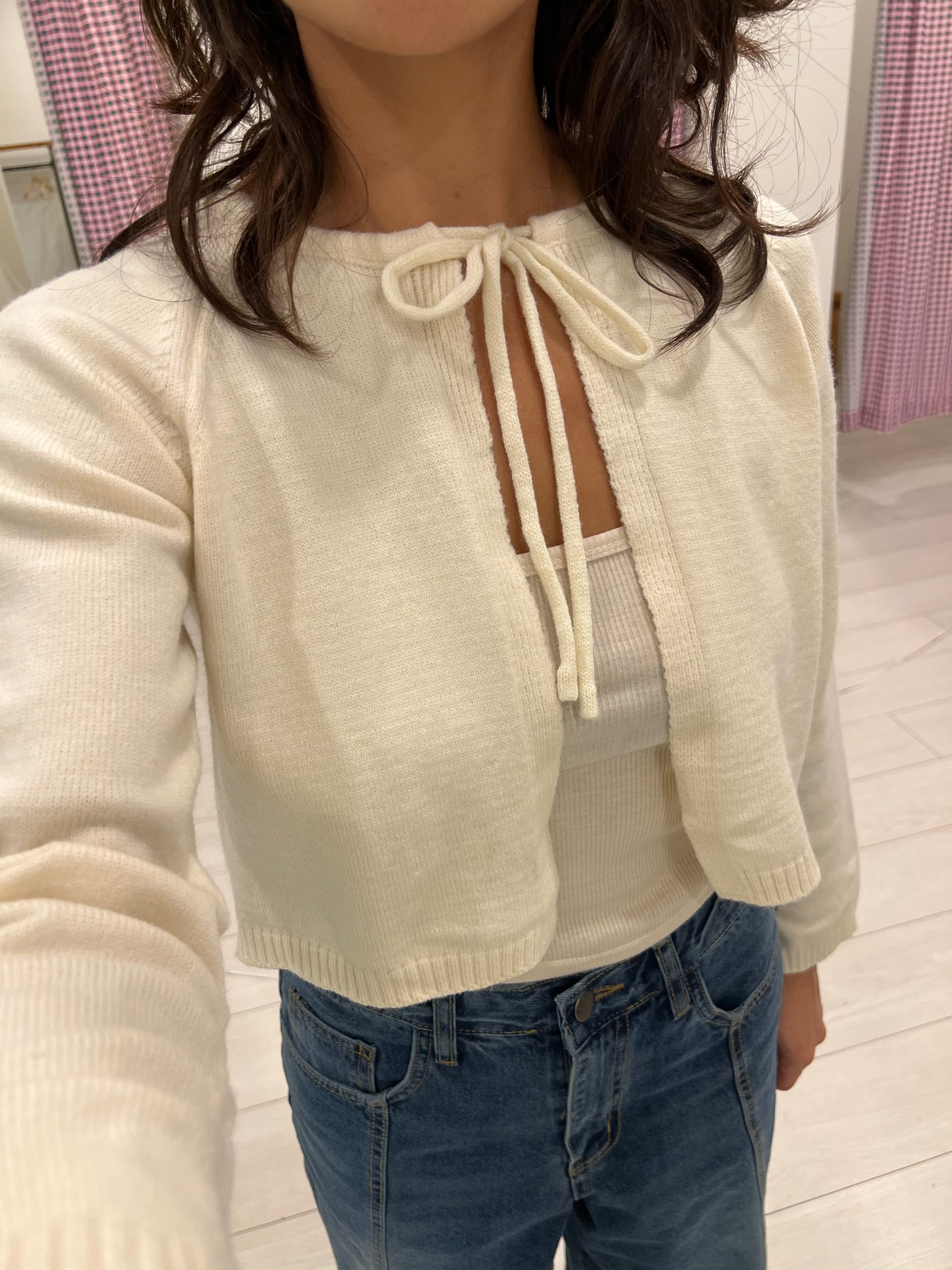 MICHI Tie front cardigan