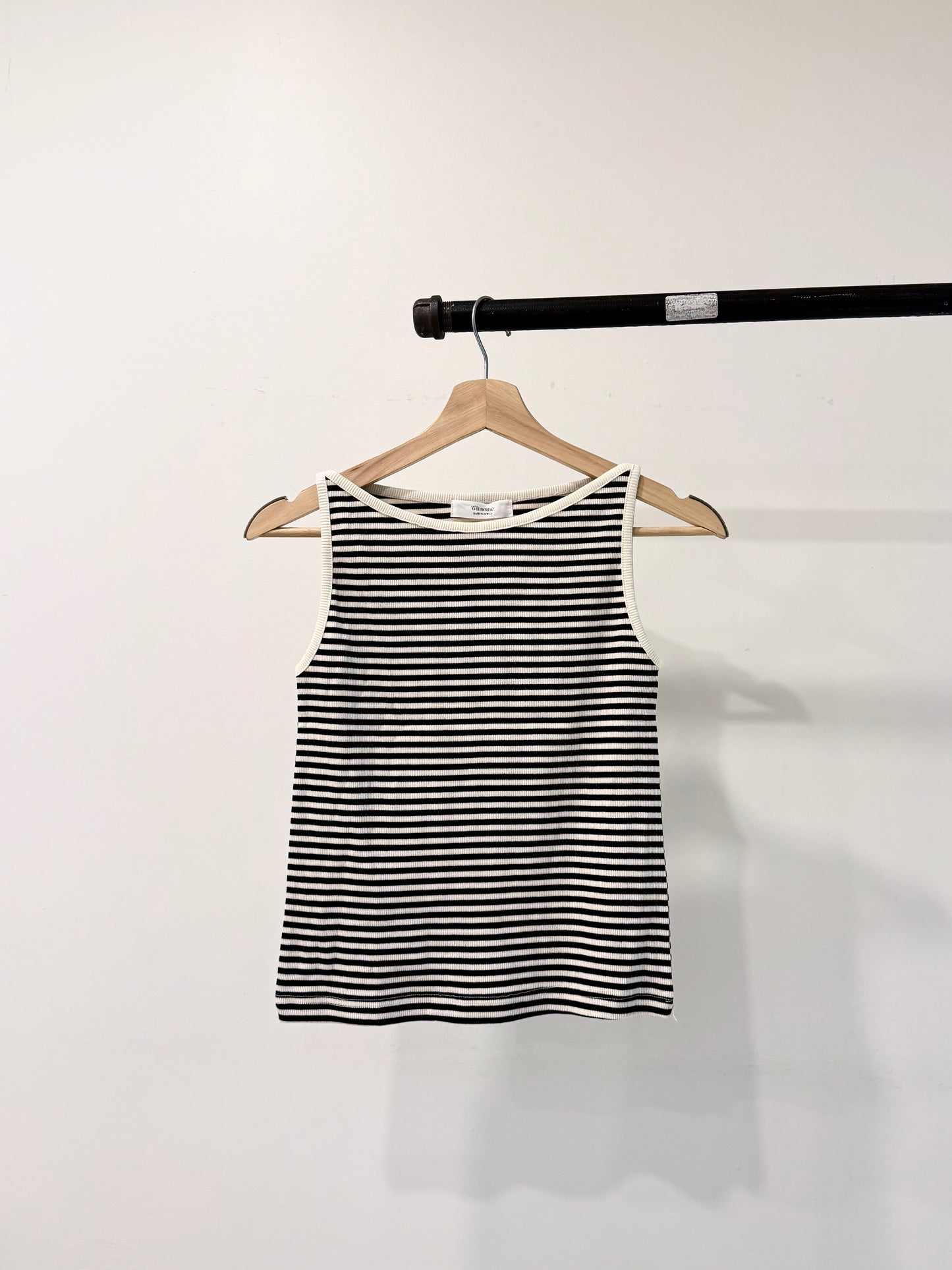 ODETTE Striped boat-neck tank