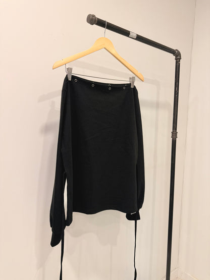 YO Snap button off shoulder top