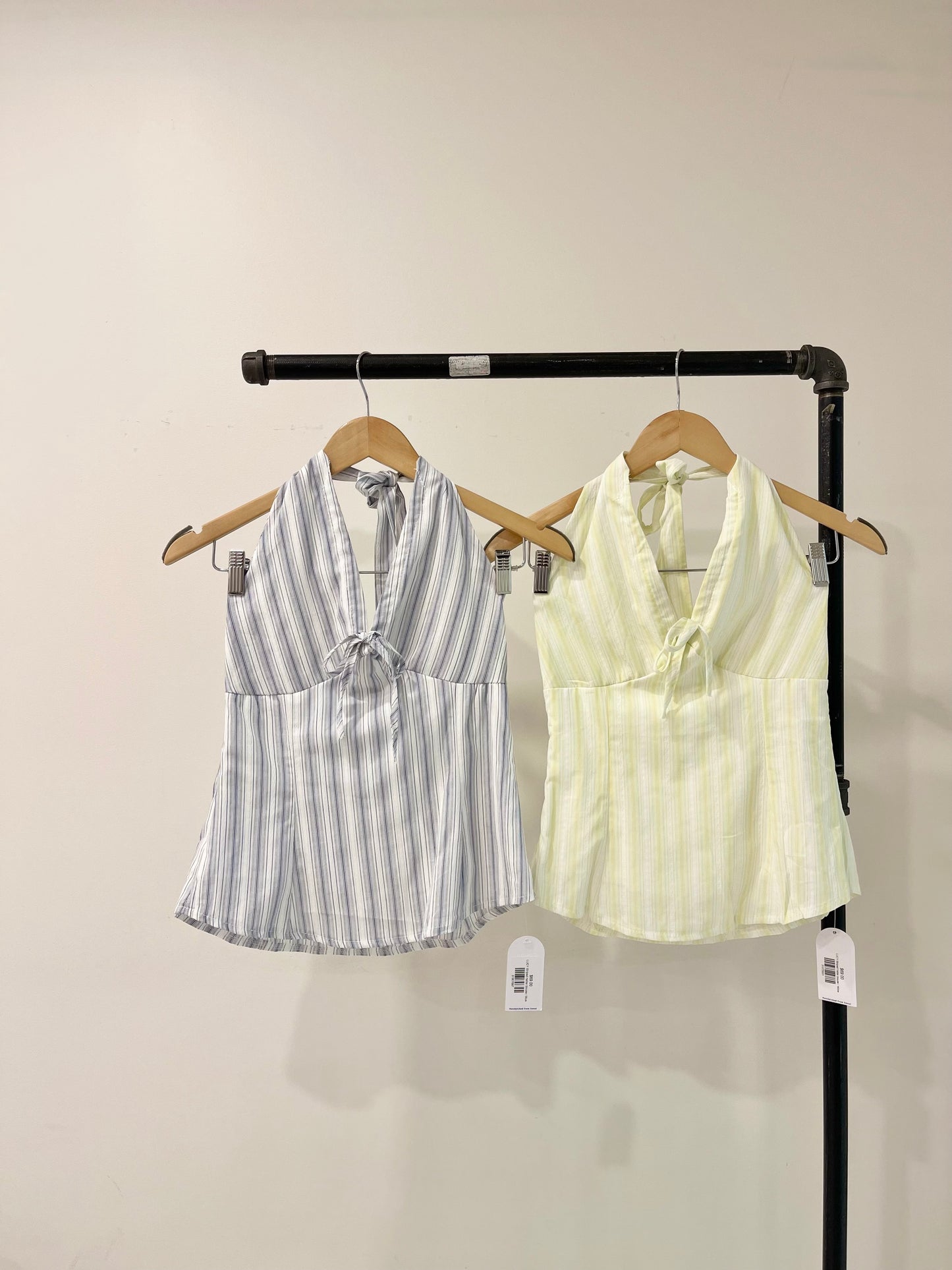 LUCY Striped halter blouse